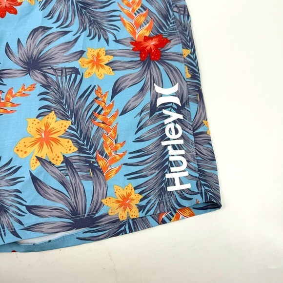 Hurley Hawaiian Print Swim Suit / Board Shorts - Picture 6 of 8